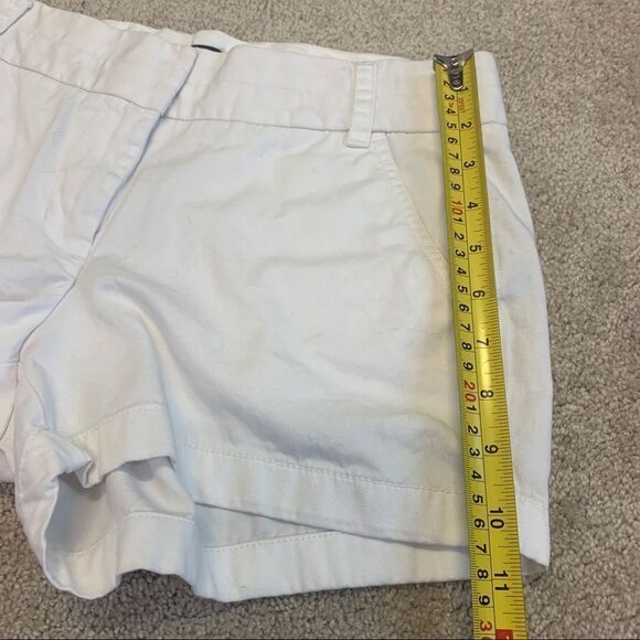 J.CREW white chino shorts size 4 - Picture 5 of 8